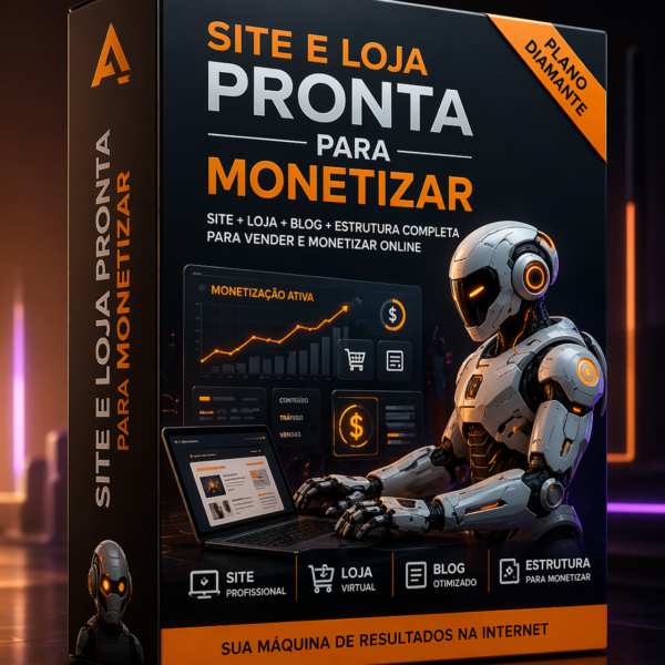 site e loja pronta para monetizar