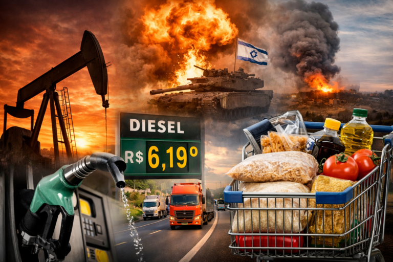 Petróleo acima de US$ 100 pressiona diesel, frete e comida no Brasil