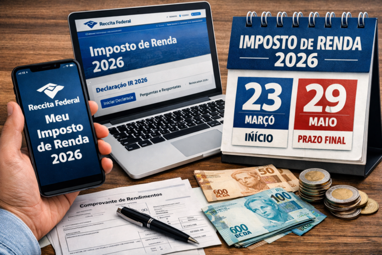Imposto de Renda 2026 já começou e prazo termina em 29 de maio