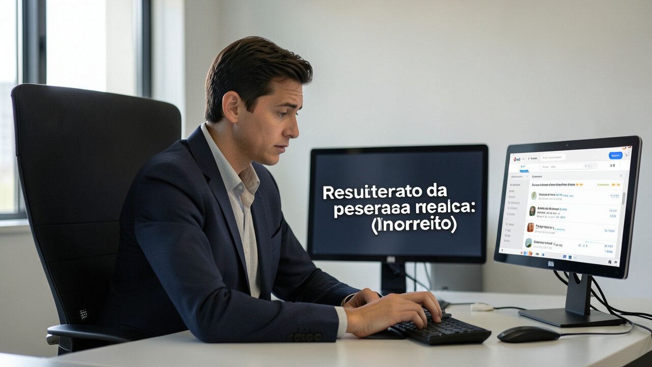 Resposta de inteligência artificial aparentemente confiável escondendo um erro factual