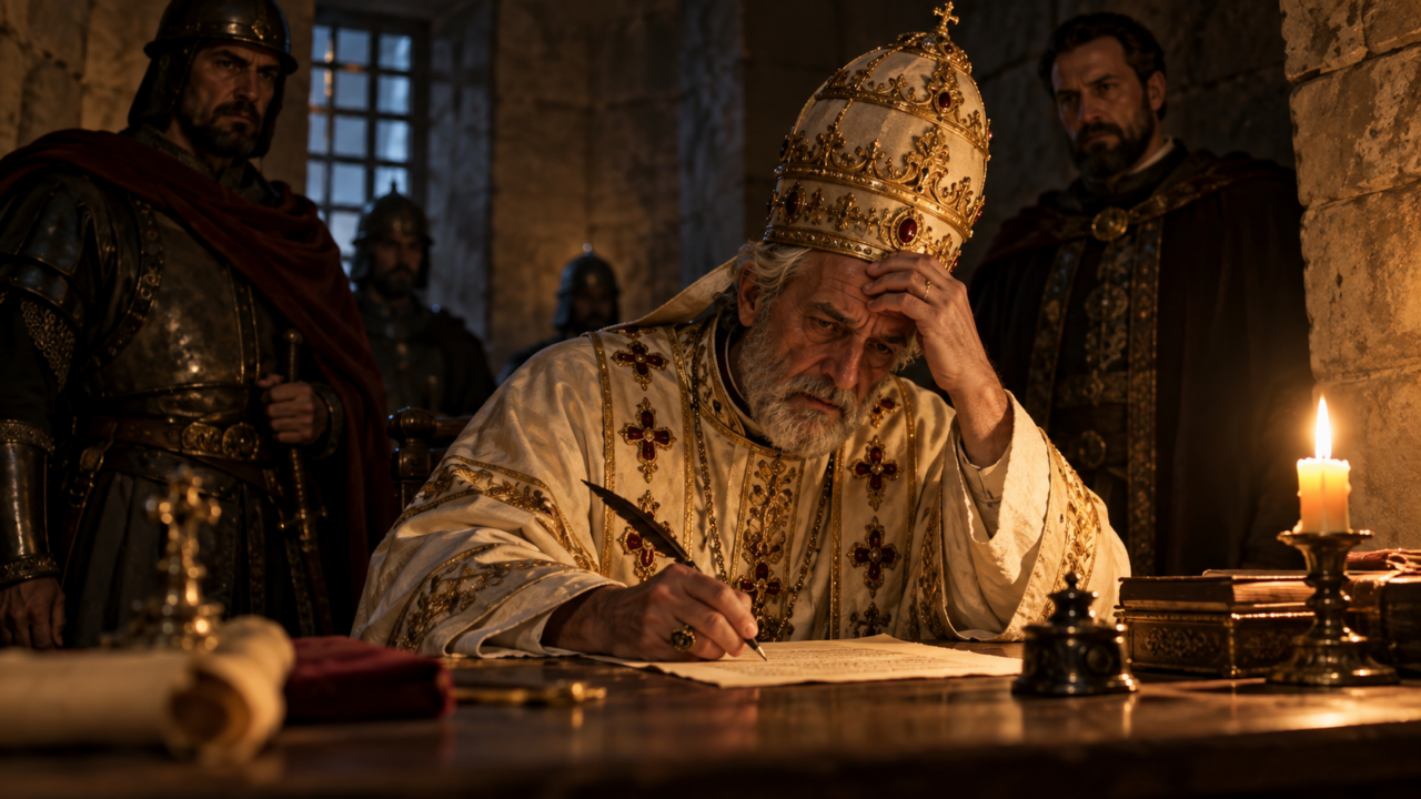 Um papa passou 8 anos sob pressão do imperador antes de ceder