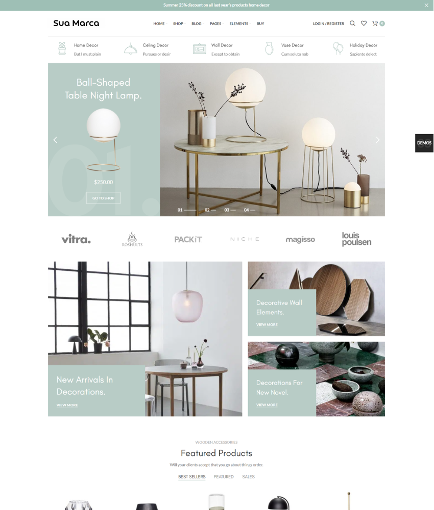Demo decoração